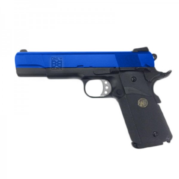 WE 1911 MEU Gas Blowback Pistol (Full Metal - Black)