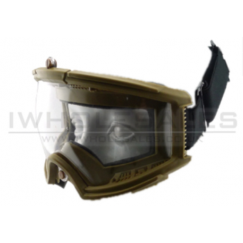Big Foot Tactical Goggles (Nylon Glasses) (Tan)