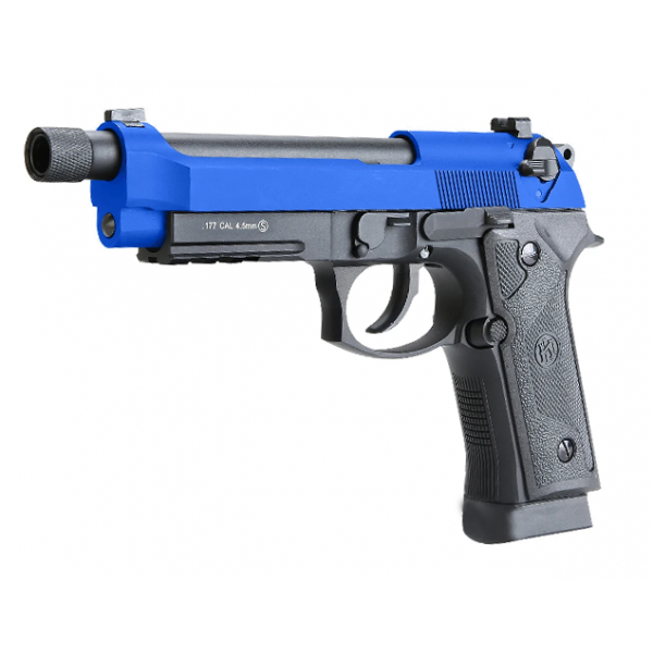KL M92 Gas Blowback Airsoft Pistol with Threaded Barrel