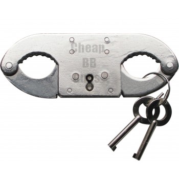 Double Lock Thumb Cuffs (Silver)