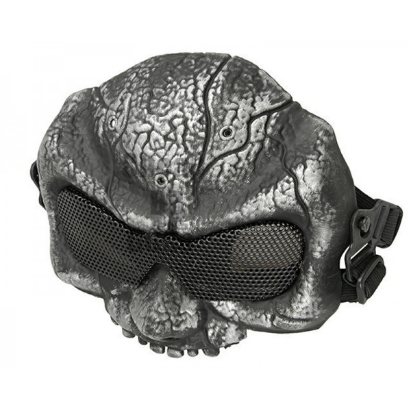 Goblin Halve Mesh Mask (Silverish)