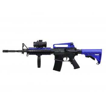 Electric M83A1 Airsoft M4 Rifle Blue with Red Dot Laser Sight